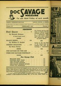 Doc Savage Pulp February 1935- Red Snow- Kenneth Robeson- Bargain copy