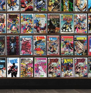 Huge Lot 150+ Comics with Bloodshot, Wolverine, Eternal Warrior & More!