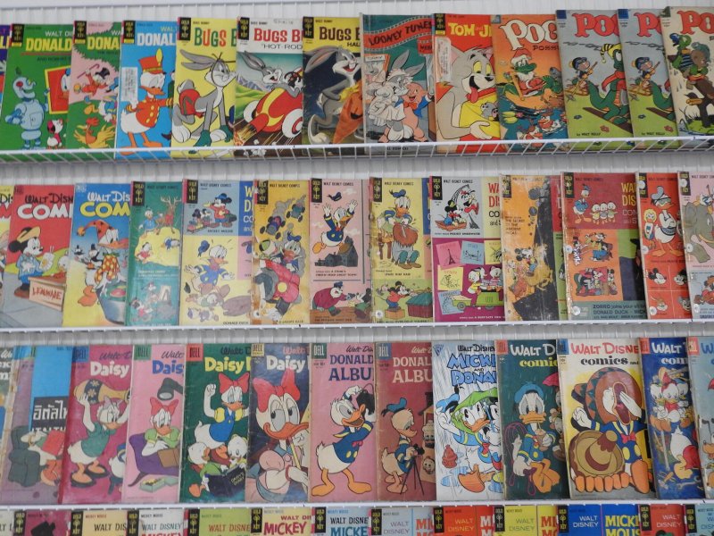 Huge Lot of 160+ Comics W/ Donald Duck, Mickey Mouse, Bugs Bunny + More!