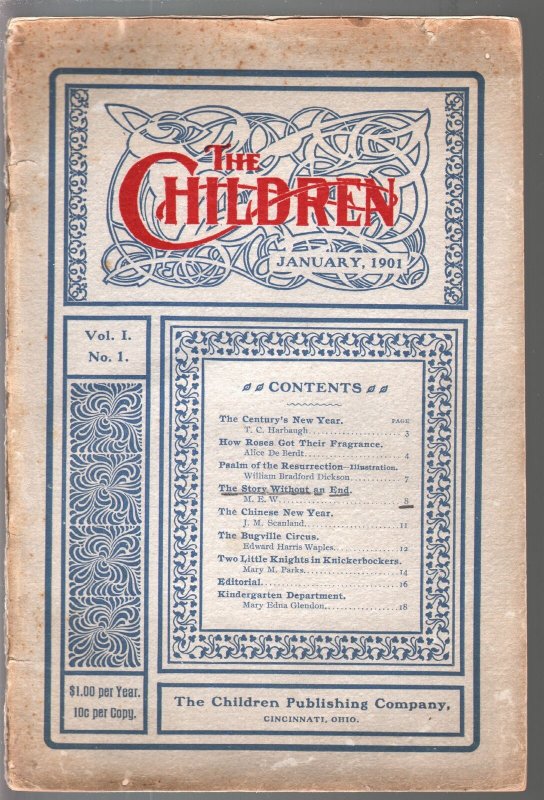 The Children #1 1/1901-1st issue-Bugville Circus-Chinese New Year-VG