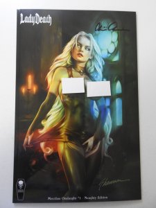 Lady Death: Merciless Onslaught Naughty Edition (2017) NM Cond! Signed W/ COA!