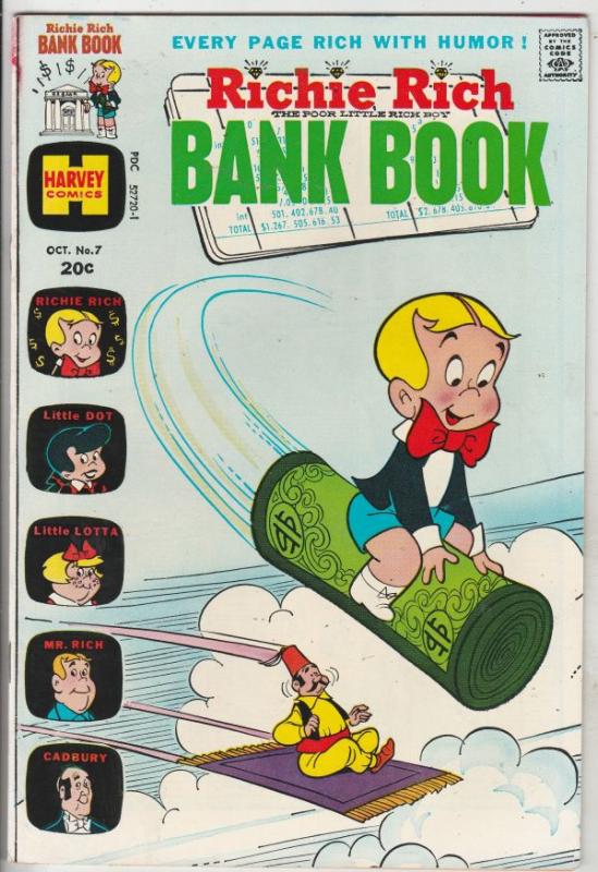 Richie Rich Bank Book #7 (Oct-73) VF+ High-Grade Richie Rich