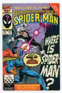 Spectacular Spider-Man #117 (1976 v1) Peter David Black Cat Doctor Strange FN