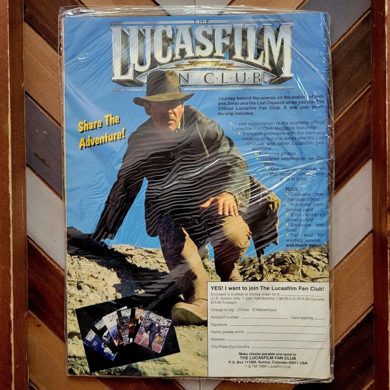 STARLOG MAGAZINE #143 (Jun 1989) HIGH GRADE! Indiana Jones / Original Polybag!
