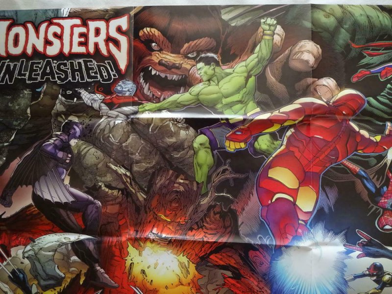 MONSTERS UNLEASHED Promo Poster, 24 x 36, 2016, MARVEL, HULK, SPIDER-MAN 168