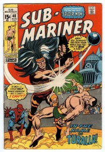Spider-man in Sub-Mariner #40 Aug 1971 Namor vs Turalla Gene Colan 