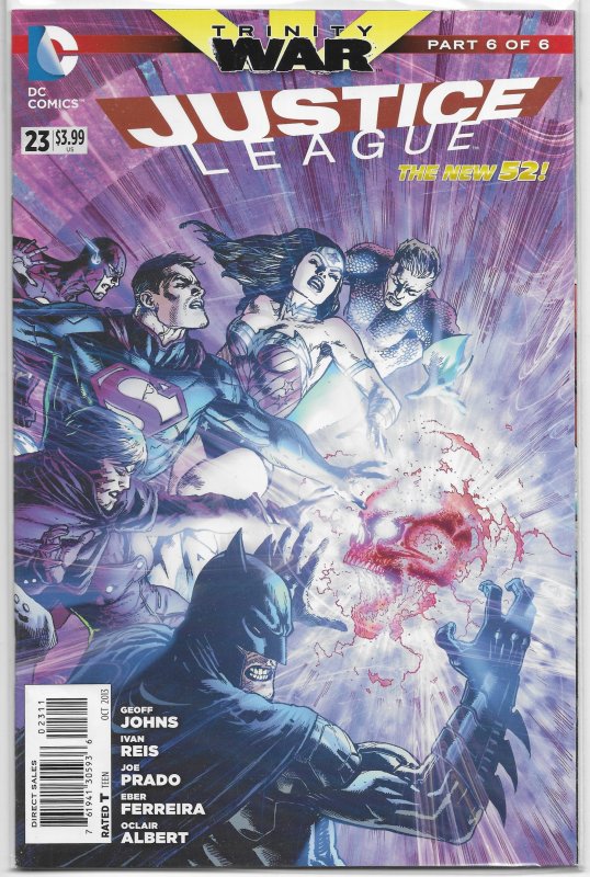 Justice League (vol. 2, 2011) # 23 VF (Trinity War 6) Johns/Reis