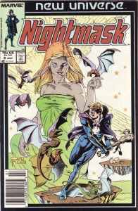 Nightmask #9 (Newsstand) FN ; Marvel | New Universe Mark Bagley