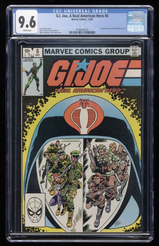 G.I. Joe, A Real American Hero #6 CGC NM+ 9.6 White Pages