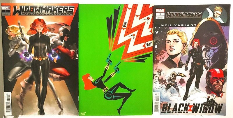 Black Widow WIDOWMAKERS Red Guardian Yelena Belova #1 Variant Set (Marvel 2021) 