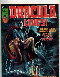 Lot Of 5 Dracula Lives Marvel Comic Book Magazines #7 8 9 10 11 Vampire Fear RS3