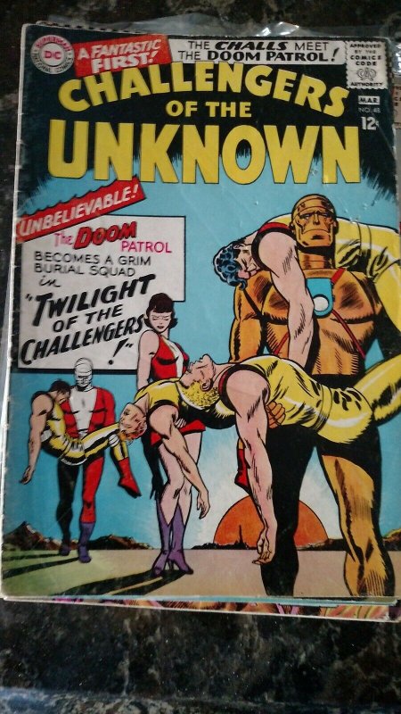 Challengers of the Unknown #48 (DC, 1966) Condition VG