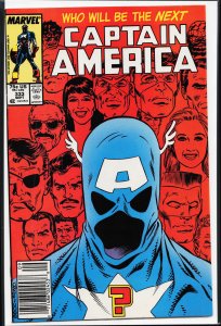 Captain America #333 (1987) Captain America [Key Issue]