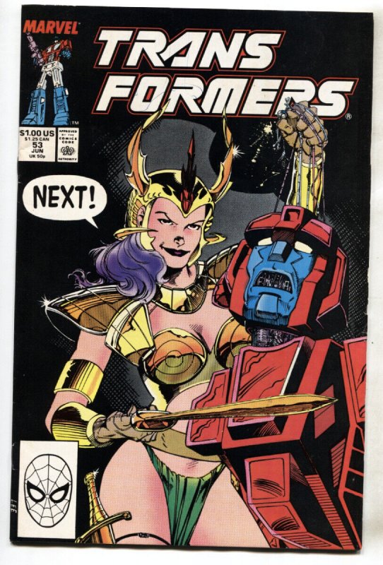 Transformers #53--1989--Jim Lee--Marvel--comic book