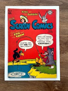 Real Screen Comics # 7 VF DC Golden Age Comic Book Fox & The Crow 13 J837