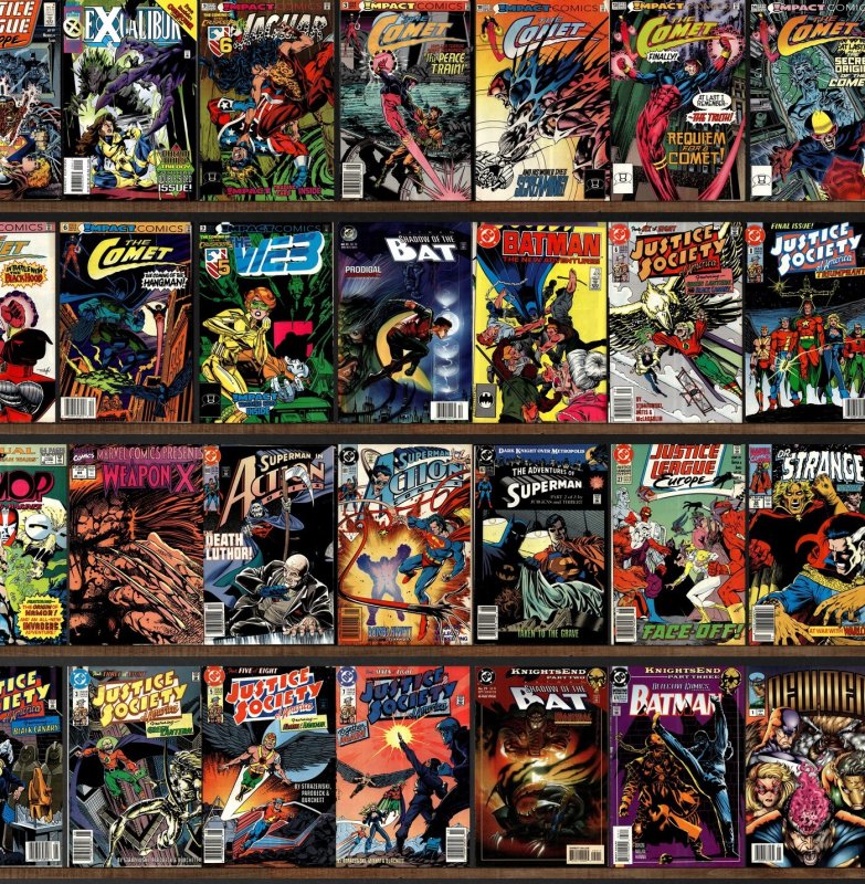 Huge Lot 130+ Comics with Justice League Europe, The Comet, Batman & More!