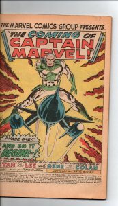 Marvel Super-Heroes #12 - 1st appearance Captain Marvel - KEY - 1967 - (-FN)