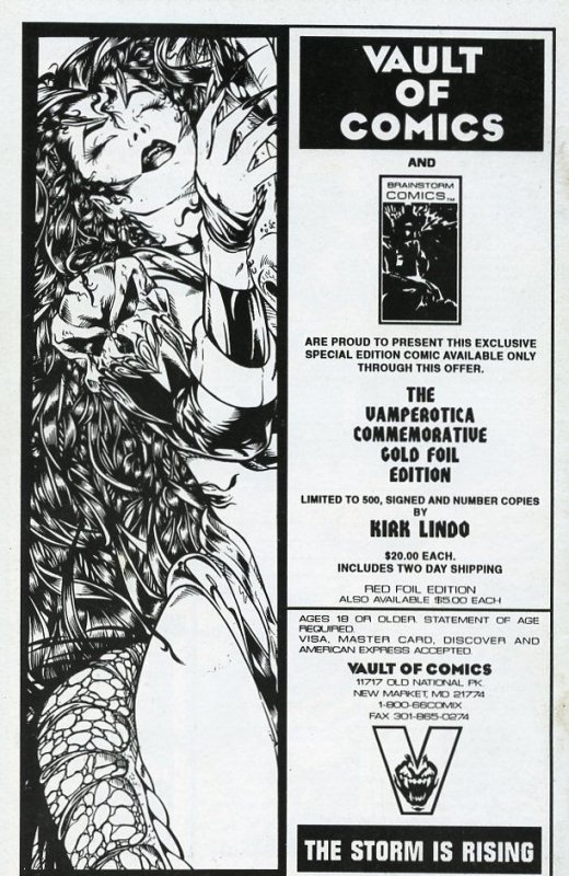 Brainstorm Vamperotica #9 (1995)Adult Comic Book Grade FN 6.0