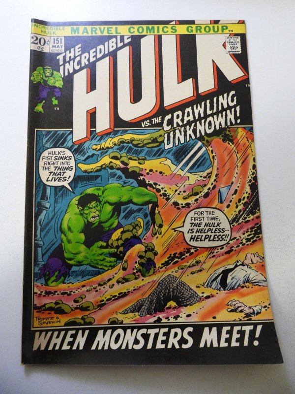 The incredible Hulk #151 (1972) VG+ Condition