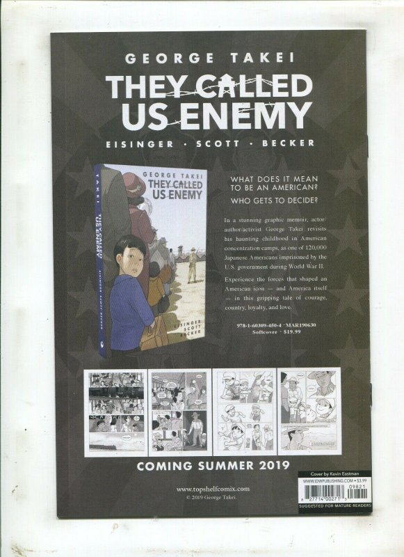 TEENAGE MUTANT NINJA TURTLES #98 (9.2) CITY AT WAR!! 2019