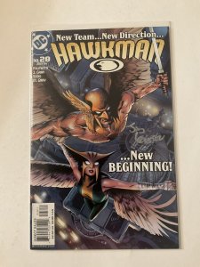 Hawkman 28  Very Fine Vf 8.0 Signed Leisten Dc Comics