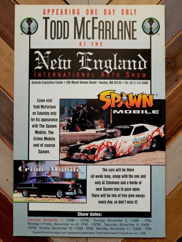 SPAWN #54 VF- (Image 1996) Todd McFarlane Story & Art! + Capullo & Miki Artwork