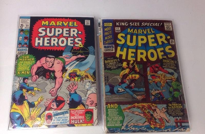 Marvel Super Heroes 25 27-31 32 37 39-43 45 46 48-53 56-59 63 64 69 70 Annual 1 