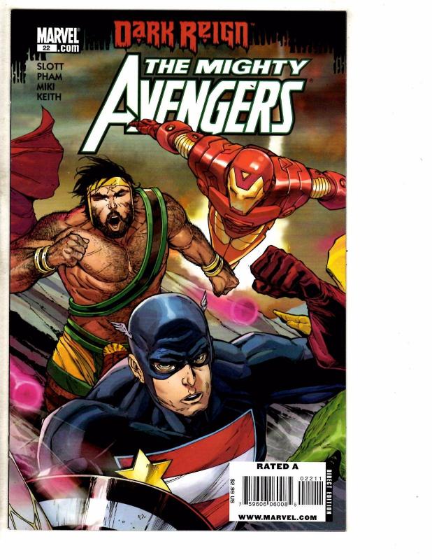 Lot Of 6 Mighty Avengers Marvel Comic Books 21 22 23 24 25 26 Hulk Thor Wasp J47