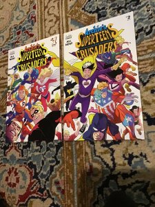 Archie's Superteens Versus Crusaders #1&2 set 2018  The SHIELD Pureheart...