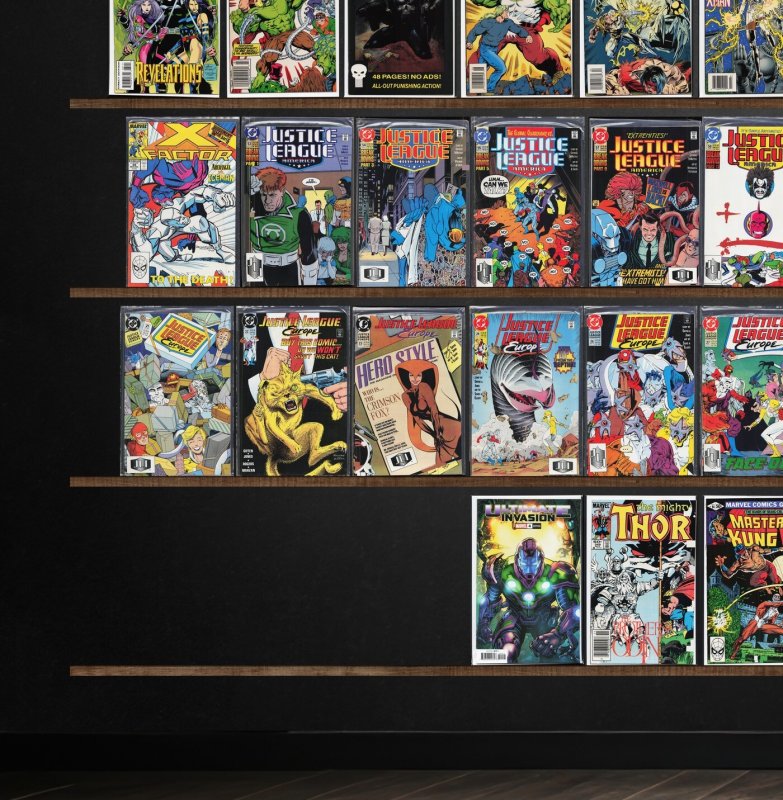 Huge Lot 140+ Comics with Justice League Europe, Thor, X-Factor & More!