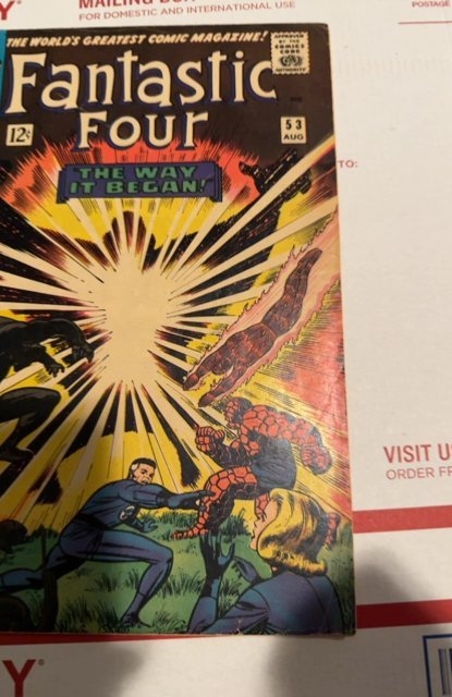Fantastic Four #53 (1966)the way it began-2nd Black panther