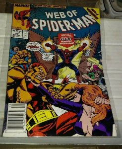 Web of spider-man # 59 1989 marvel  -cosmic spiderman +acts of vengeance