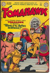 Tomahawk #6 1951-DC-King of the Aztec Indians-cool issue-FN-