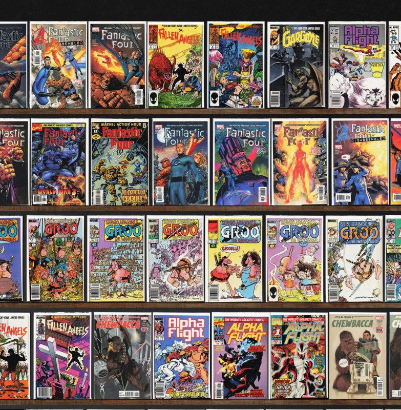 Huge Lot 150+ Comics with Alpha Flight, Fantastic Four, Fallen Angels & More!