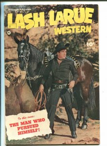 LASH LARUE #20-1951-FAWCETT-WESTERN-BLACK DIAMOND-PHOTO COVER-B-WESTERN-vg+ 