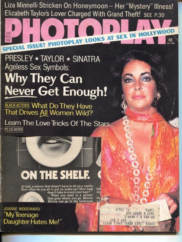 Photoplay-Liz Taylor-Joanne Woodward-Liza Minnelli-Alan Alda-Jan-1975