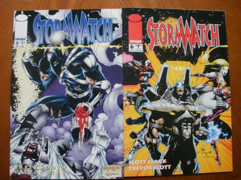 2 Near-Mint Image STORMWATCH #5 #6 (1993) Choi Lee Backlash Booth