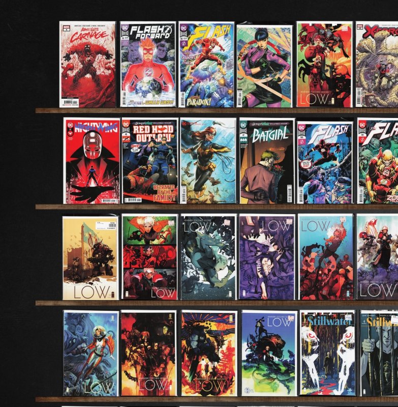 Huge Lot 150+ Comics with Low, X-Men, Nightwing, The Flash, Batman & More!