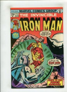 IRON MAN #75 (8.0) SLAVE TO THE POWER IMPERIOUS!! 1975