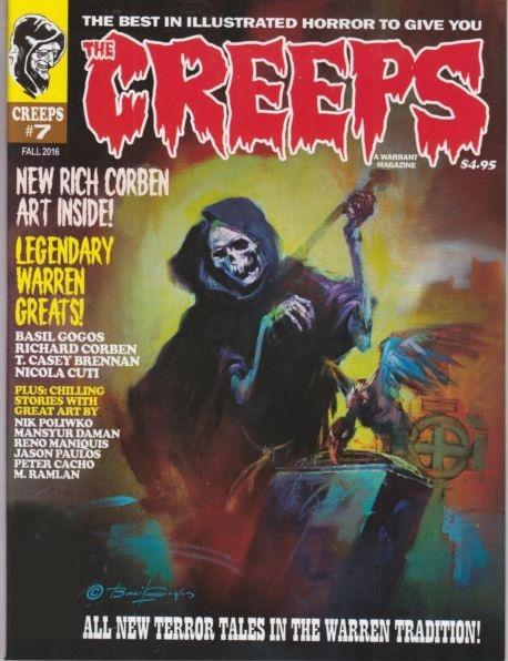 THE CREEPS, NEW!  SET OF #1 - #12 MAGAZINES, CREEPY EERIE STORIES & ART