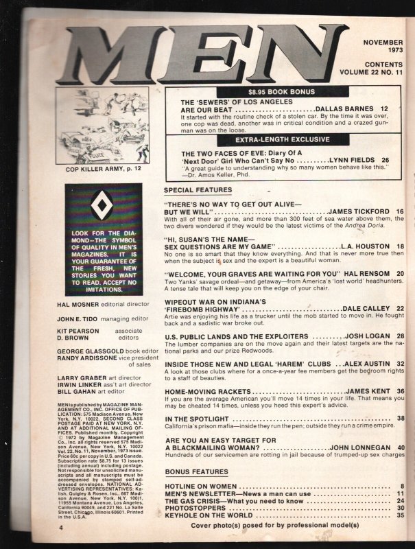 Men 11/1973-Samson Pollen-Violence-exploitation-crime-terror-pulp thrills-cheese