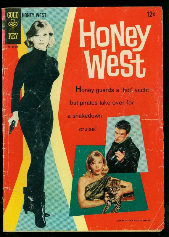 Honey West #1 1966- Anne Frances photo cover-Gold Key- G+