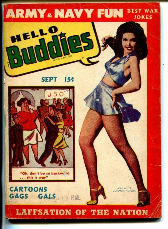 Hello Buddies 9/1944-Harvey-Ann Miller-Ed Whalen-Green Hornet-VG+