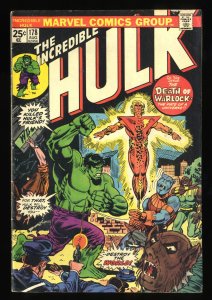 Incredible Hulk #178 VG+ 4.5 Death of Adam Warlock!