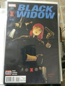 BLACK WIDOW # 2 2016 MARVEL  SAMNEE COVER SHIELD MARIA HILL