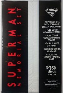 Superman #75 (9.4, 1993) Black Bag Edition, DEATH OF SUPERMAN 