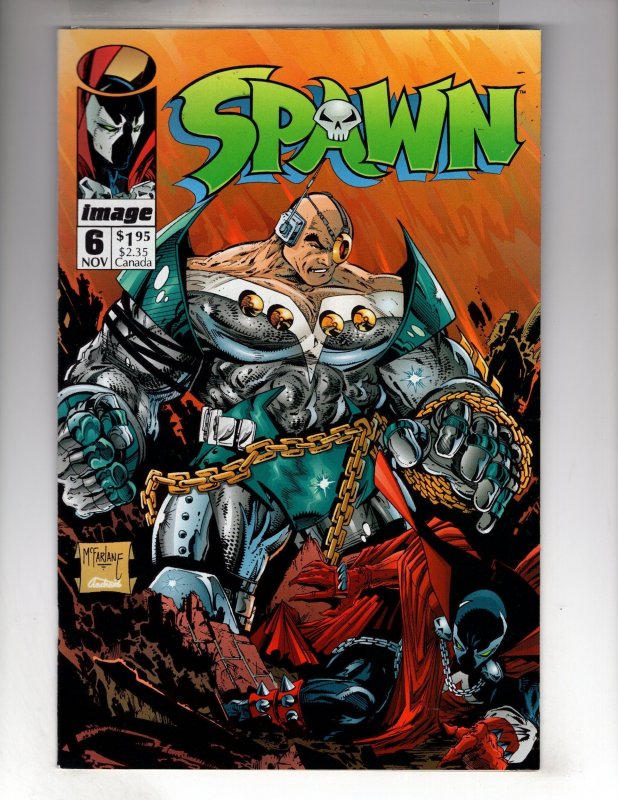 Spawn #6 (1992) VF/NM 1st Appearance of OVERTKILL!/ ECA1x