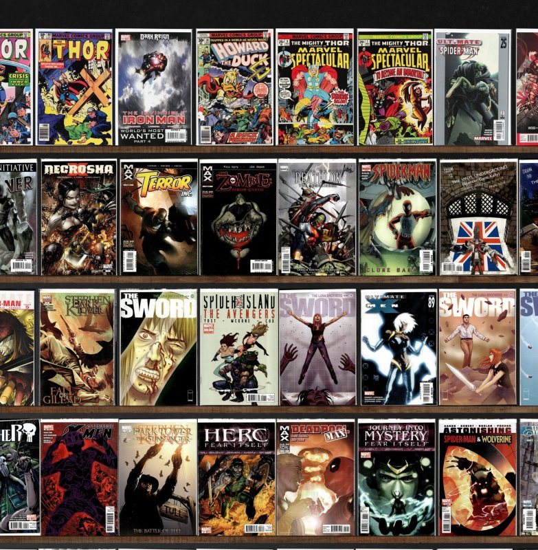 Huge Lot 150+ Comics with Thor, The Sword, Howard The Duck & More!