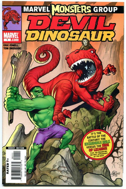 DEVIL DINOSAUR #1, NM, 2005, Eric Powell, vs HULK, Battle that time forgot