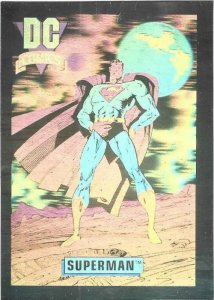 1991 DC Cosmic Card Hologram #DCH8 Superman